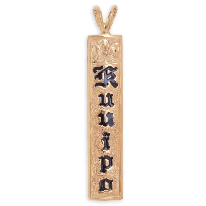 14K Gold Customizable Hawaiian Heirloom Pendant Hawaiian Heirloom Necklaces