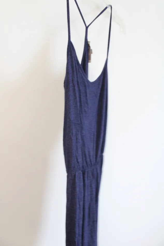 Ann Taylor LOFT Rings LOFT Dark Blue Stretch Dress M