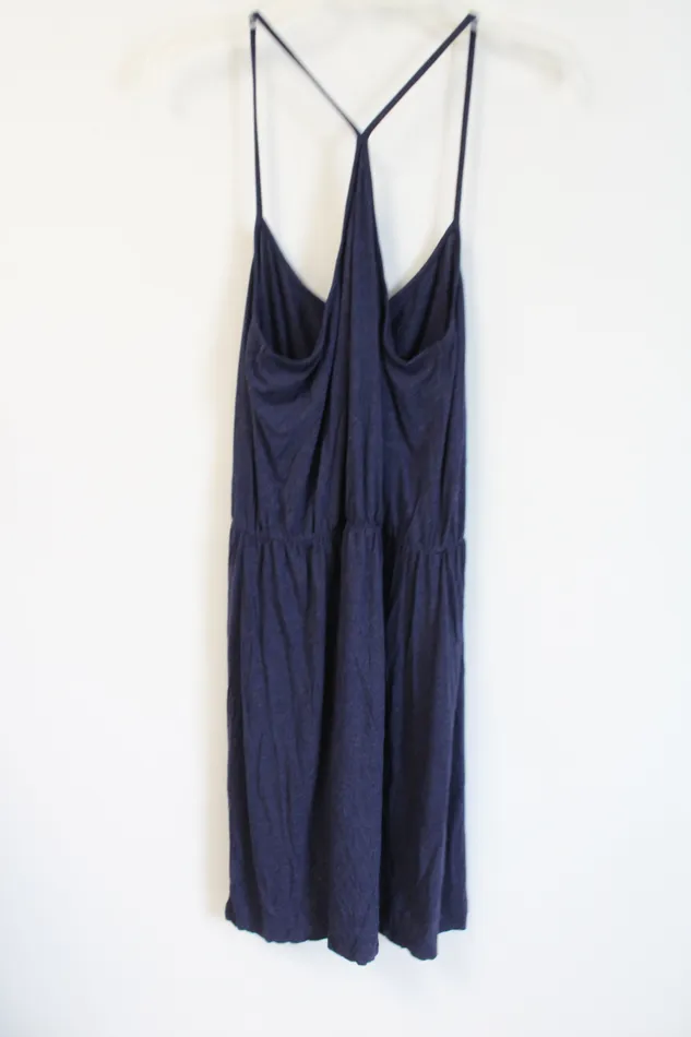 Ann Taylor LOFT Rings LOFT Dark Blue Stretch Dress M