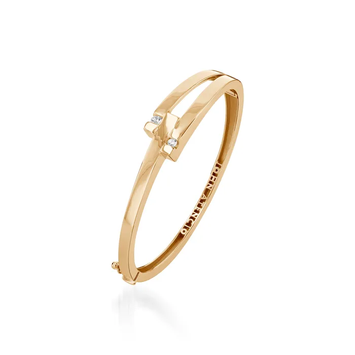 Bracelets John Atencio Originate Small Diamond Cuff Bracelet