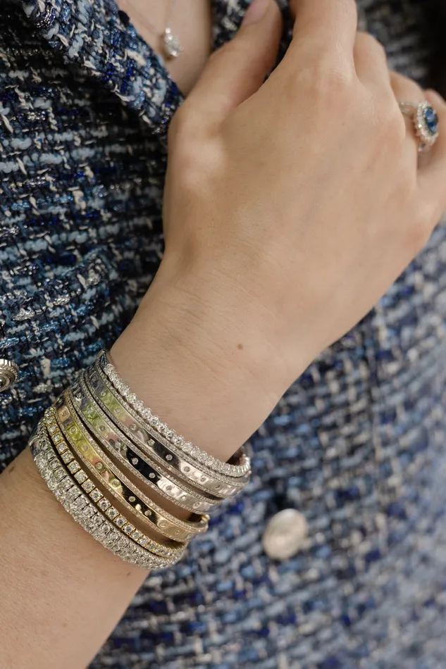 Bracelets RACHEL LYNN CHICAGO Yellow Gold and Diamond High Polished Blake Bracelet