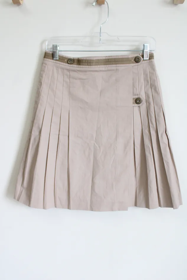 Brooks Brothers Earrings NEW Brooks Brothers Tan Pleated Skirt 6