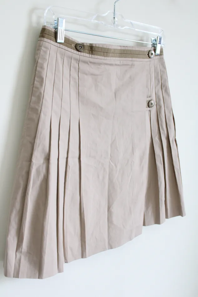 Brooks Brothers Earrings NEW Brooks Brothers Tan Pleated Skirt 6