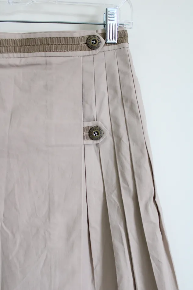 Brooks Brothers Earrings NEW Brooks Brothers Tan Pleated Skirt 6