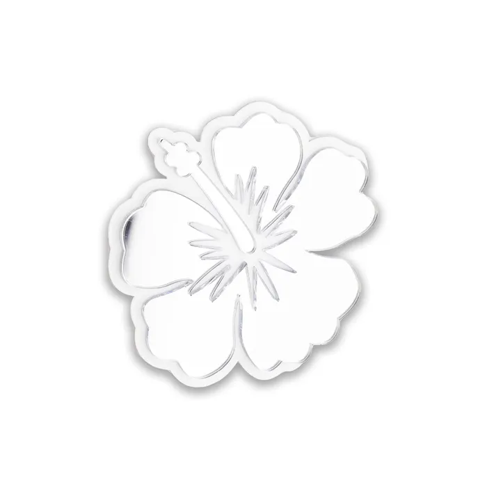 Car Decal Single Hib SlvWht ISLANDSILVER Earrings