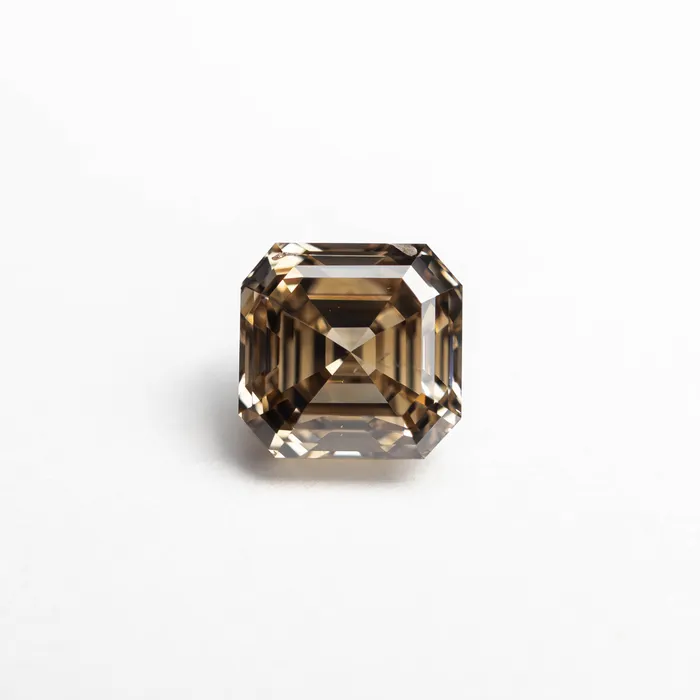 Champagne Step Cut Diamond 102ct Cut Corner Square Misfit Diamonds Rings Champagne Step Cut Diamond 102ct Cut Corner Square Misfit Diamonds Rings