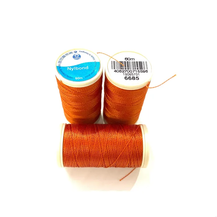 Coats Nylbond extra strong beading thread 60mt auburn 6685 Peppy Beads Earrings Coats Nylbond extra strong beading thread 60mt auburn 6685 Peppy Beads Earrings
