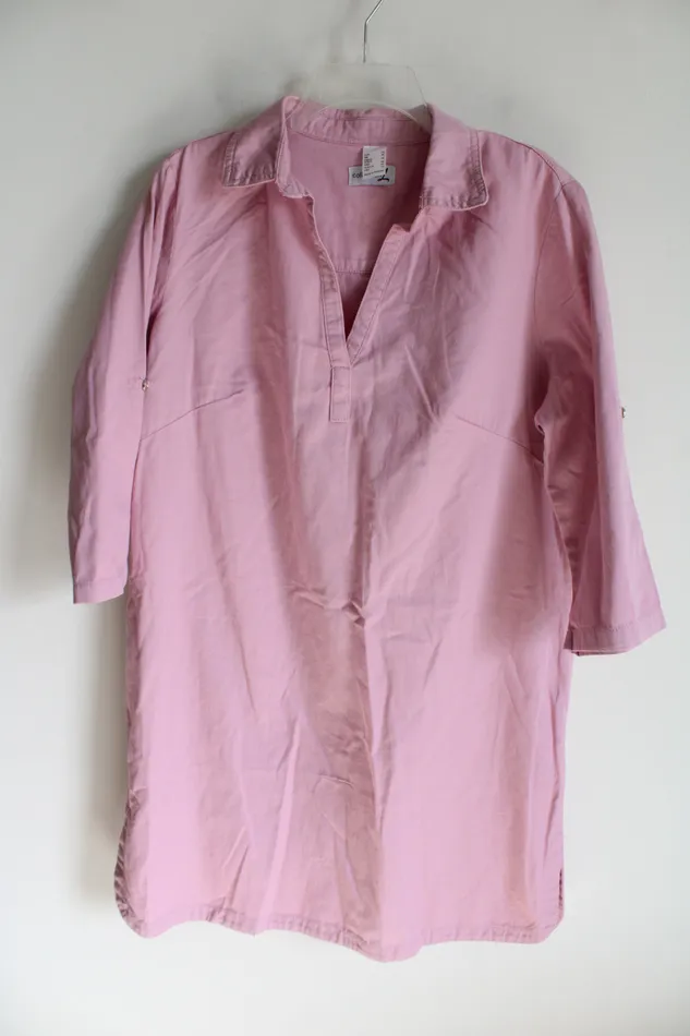 Collection L Earrings Collection L Pink Collared Dress 14