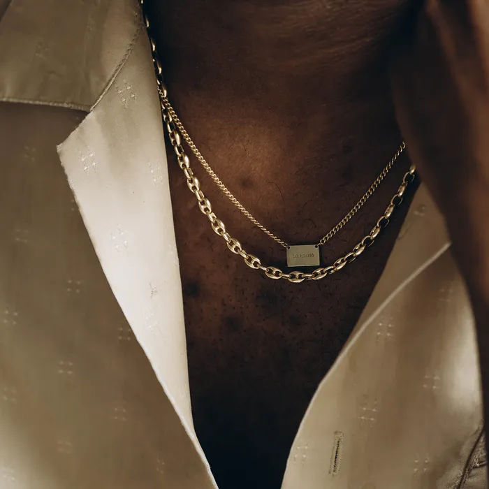 Consider the Wldflwrs Golden Envelope Curb Necklace Necklaces
