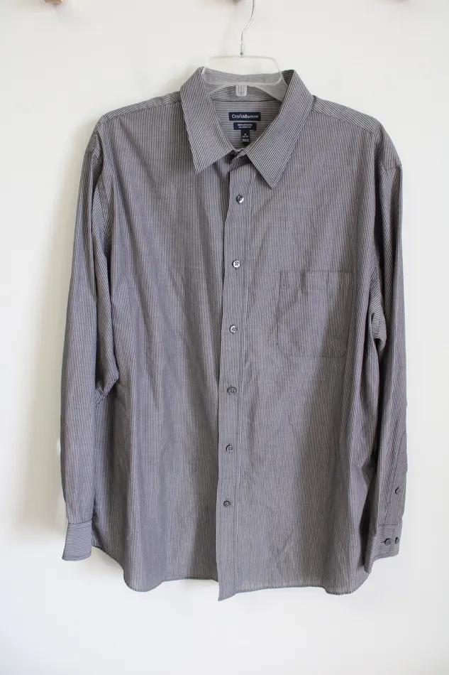 Croft Barrow Earrings Croft Barrow Classic Fit Gray Striped Button Down Shirt Croft Barrow Earrings Croft Barrow Classic Fit Gray Striped Button Down Shirt