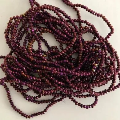 Crystal faceted rondelle 2mm Beads PBC2C5 Peppy Beads Earrings