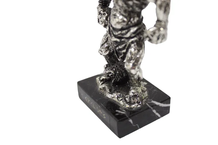 Cyclops Greek Mythology Metal On Granite Stand Figurine Statue Jubilee Thrift Earrings