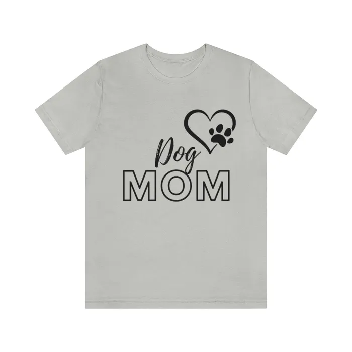 Dog Mom Short Sleeve Tee Portraits by NC Necklaces