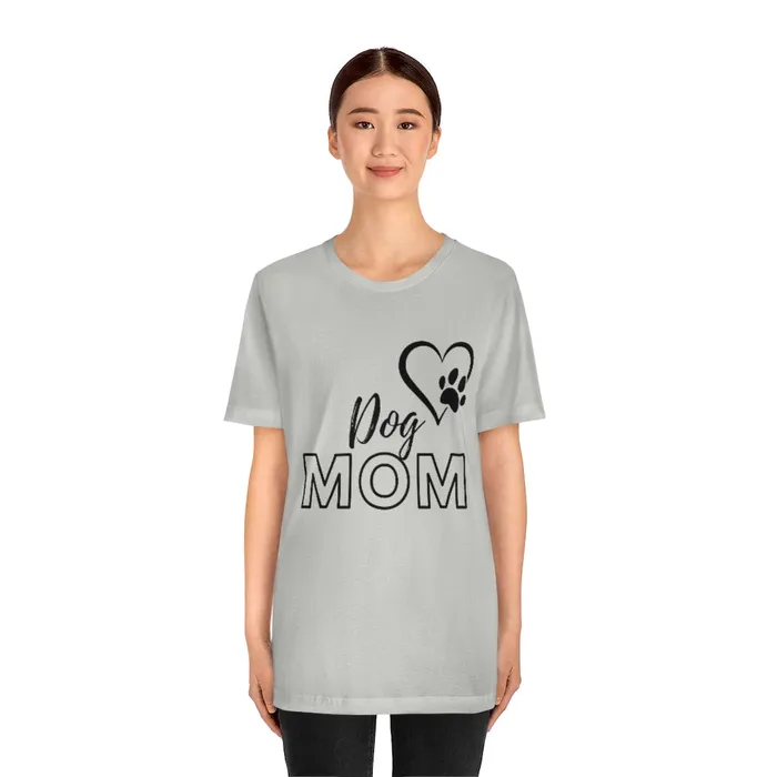 Dog Mom Short Sleeve Tee Portraits by NC Necklaces
