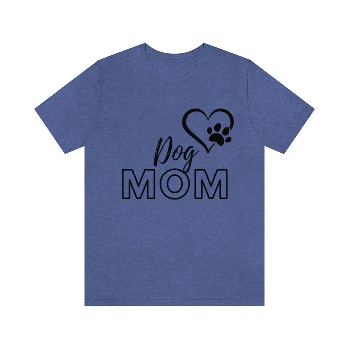 Dog Mom Short Sleeve Tee Portraits by NC Necklaces
