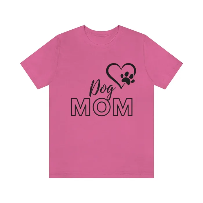 Dog Mom Short Sleeve Tee Portraits by NC Necklaces