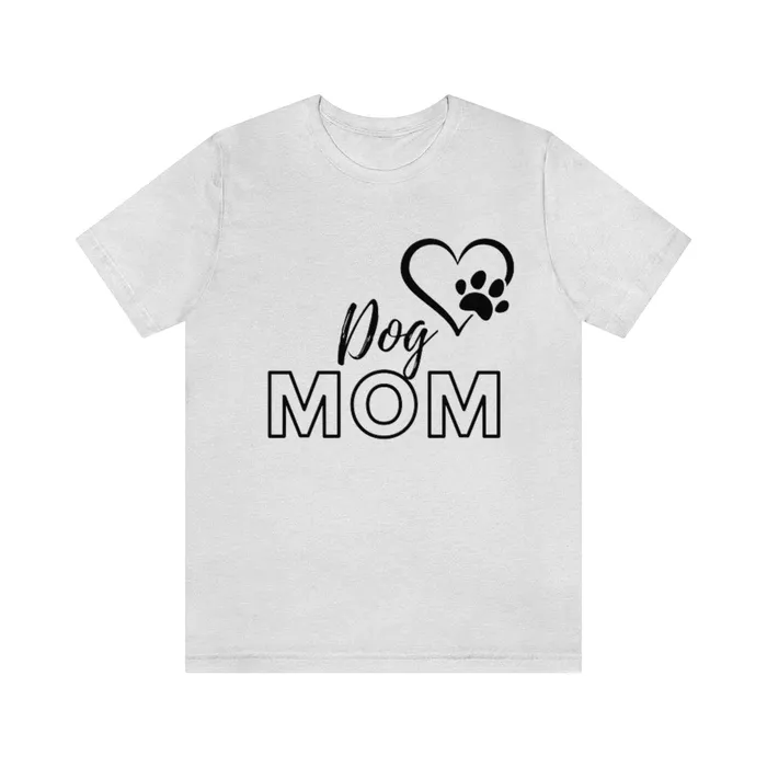 Dog Mom Short Sleeve Tee Portraits by NC Necklaces