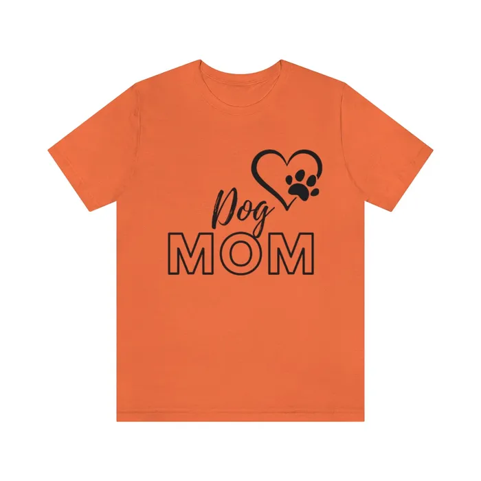 Dog Mom Short Sleeve Tee Portraits by NC Necklaces