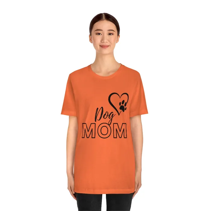 Dog Mom Short Sleeve Tee Portraits by NC Necklaces