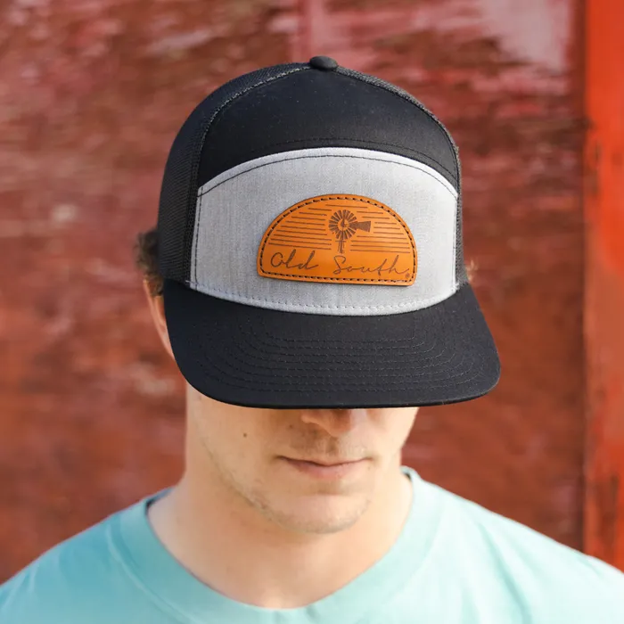 Earrings Arch Leather Patch Trucker Hat Old South Apparel