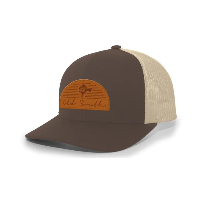 Earrings Arch Leather Patch Trucker Hat Old South Apparel