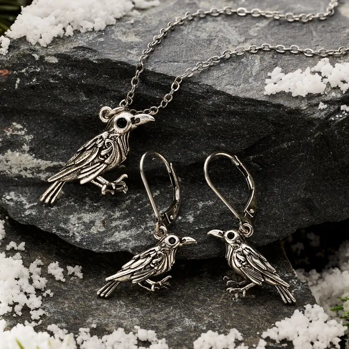 Earrings Chadds Ford Jewelry Nevermore Raven Bundle
