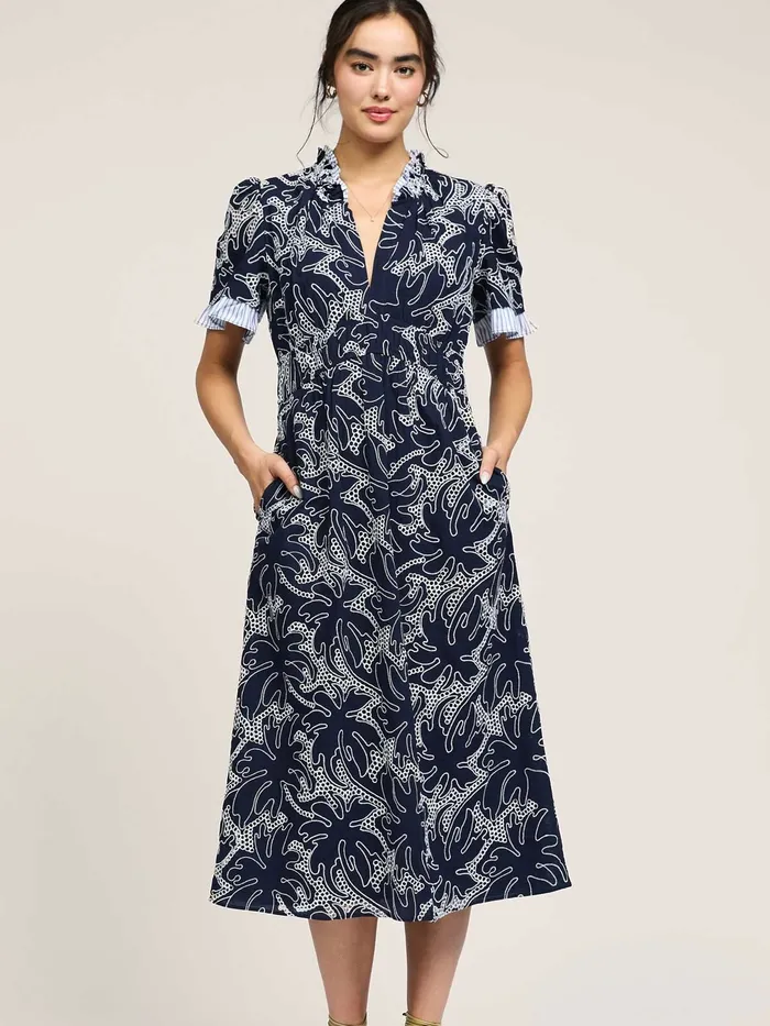 Earrings Fantasia Midi Dress Current Air