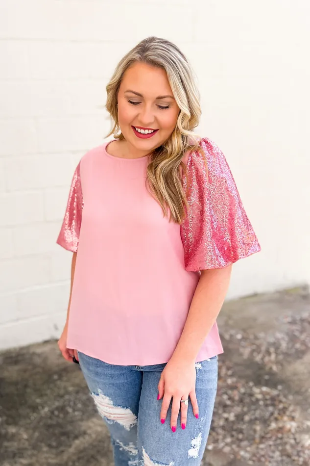 Earrings Haptics Add Sparkles Top Pink