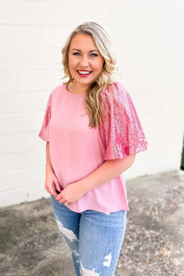 Earrings Haptics Add Sparkles Top Pink