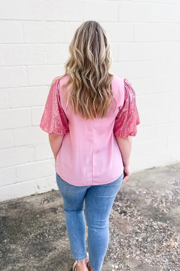 Earrings Haptics Add Sparkles Top Pink