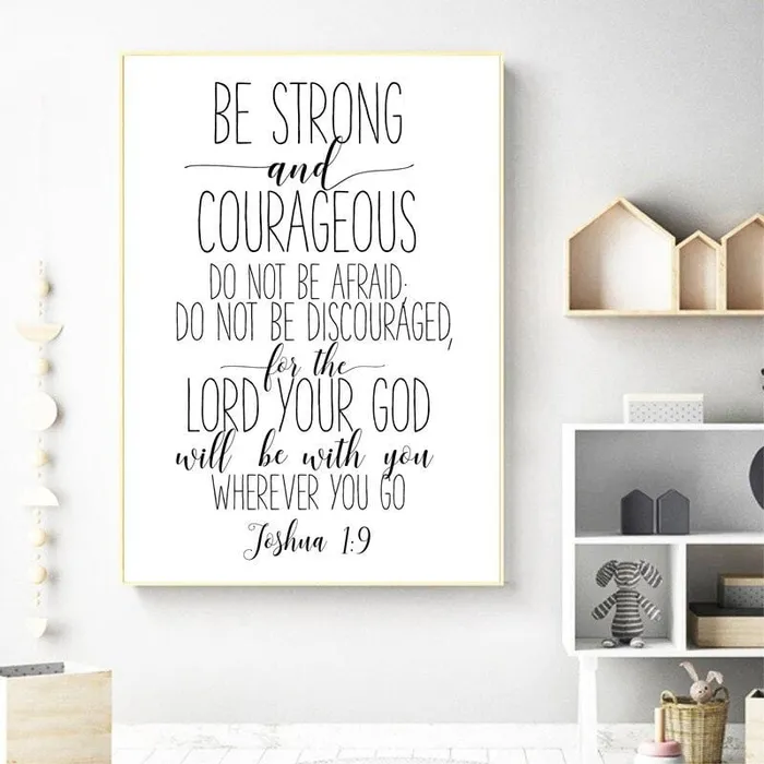 Earrings Lords Guidance Bible Verse Wall Artbr Joshua 19