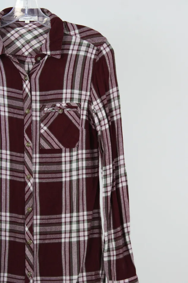 Earrings Maurices Red Green Plaid Shirt XS Maurices