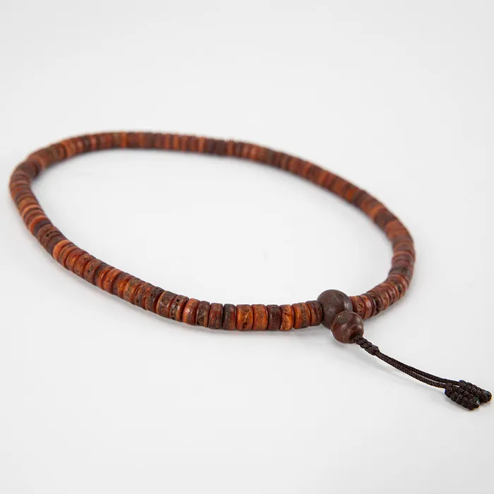 Earrings Nirvana Mala Fossilized Bone Bodhi Seed Mala Set