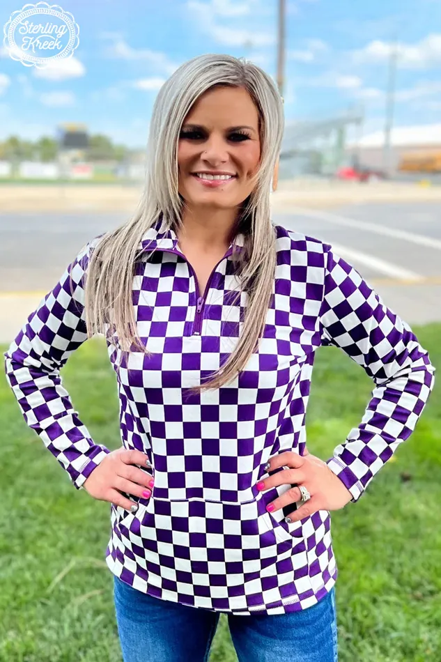 Earrings PEP RALLY PULLOVER PURPLE STERLING KREEK