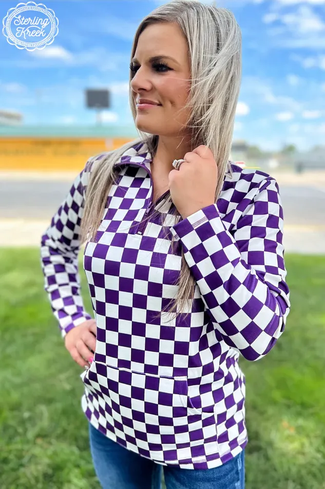 Earrings PEP RALLY PULLOVER PURPLE STERLING KREEK
