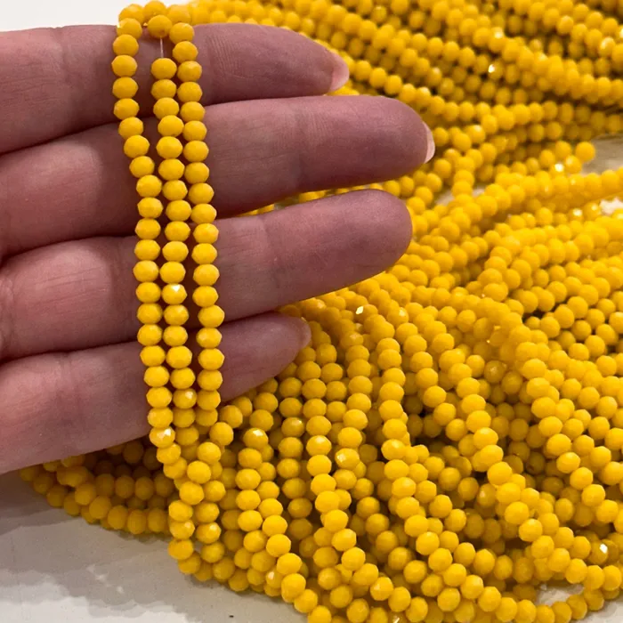 Earrings Peppy Beads 4mm Crystal rondelle beads strand 115 pcs PBC4C127