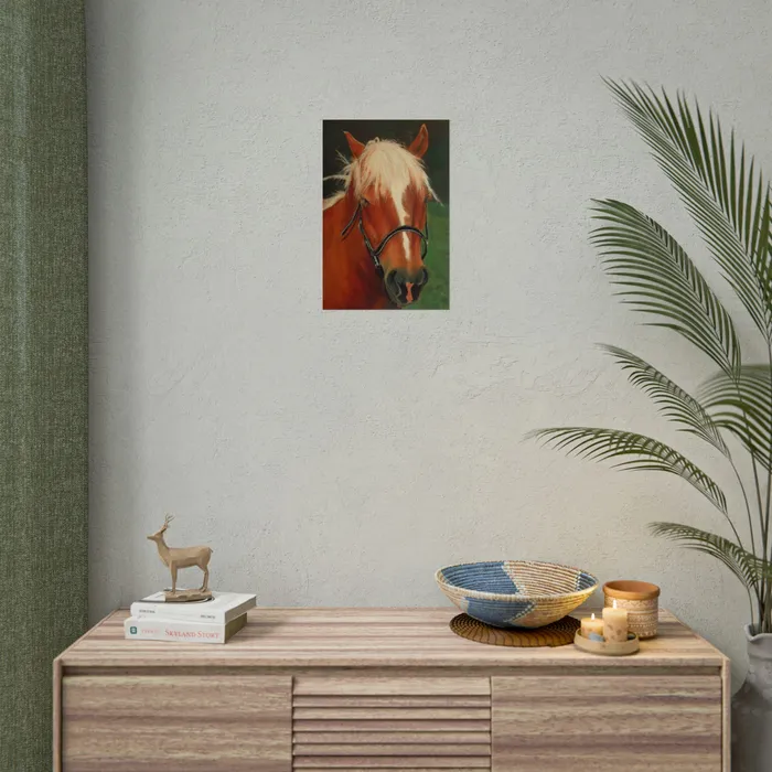 Earrings Portraits by NC Rolled Posters Brown Horse Art Poster
