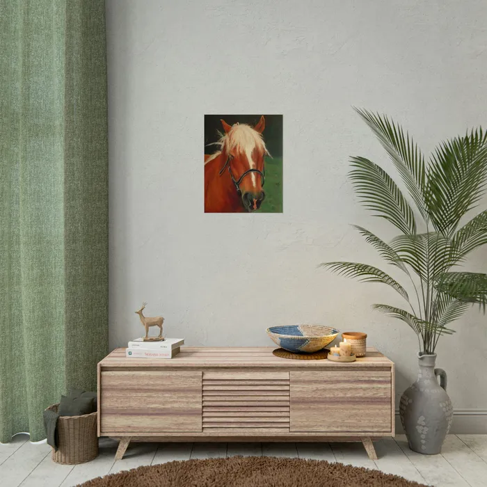 Earrings Portraits by NC Rolled Posters Brown Horse Art Poster
