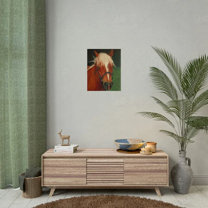 Earrings Portraits by NC Rolled Posters Brown Horse Art Poster