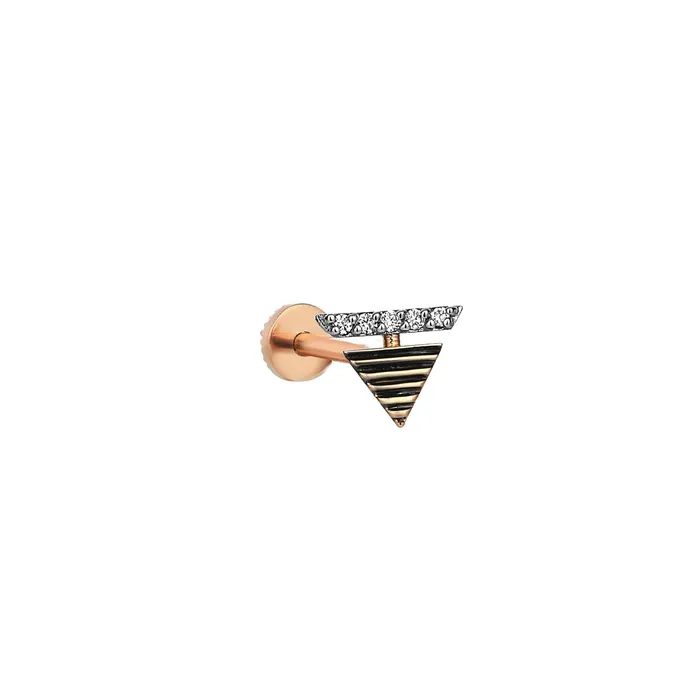 Earrings Pyramid Piercing Kismet by Milka