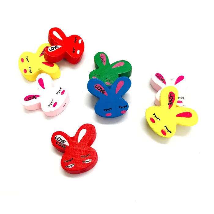Earrings Rabbit Shaped Wooden Beads Wooden Rabbit Beads Assorted 10 pcs in a pack Peppy Beads Earrings Rabbit Shaped Wooden Beads Wooden Rabbit Beads Assorted 10 pcs in a pack Peppy Beads