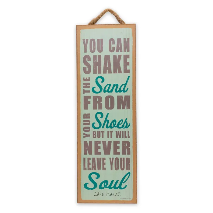 Earrings SJTENT You Can Shake The Sand From Your Shoes Hanging Sign