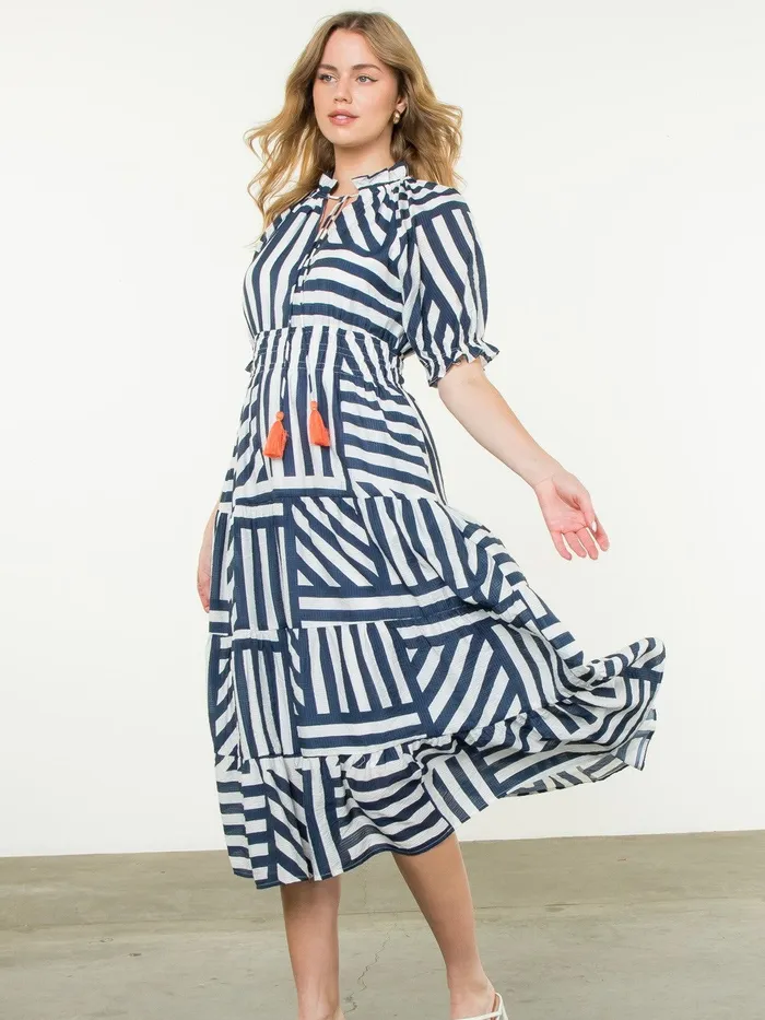 Earrings THML Which Way Stripe Dress