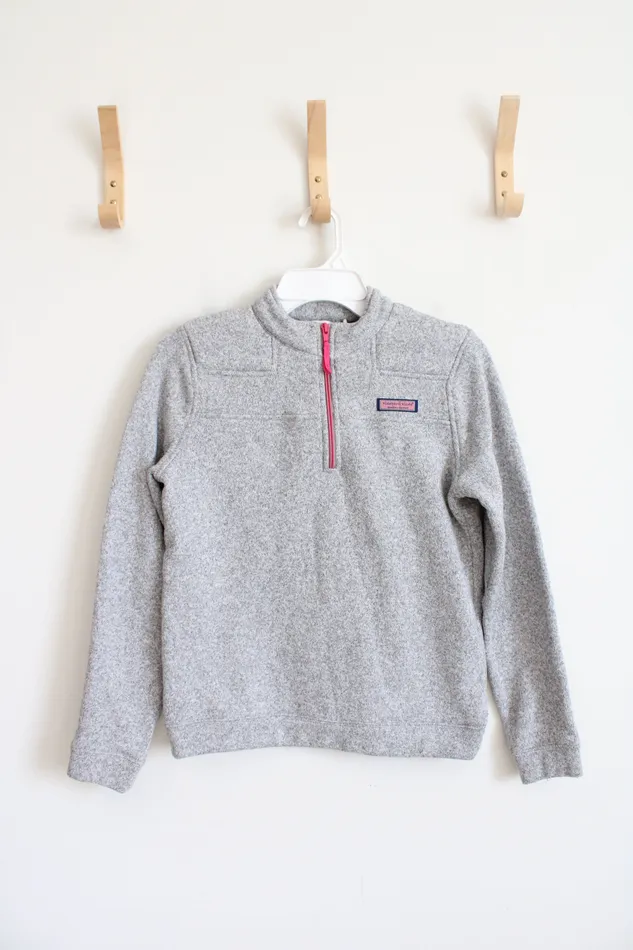 Earrings Vineyard Vines Vineyard Vines Gray Quarter Zip Sweatshirt Youth XL 16
