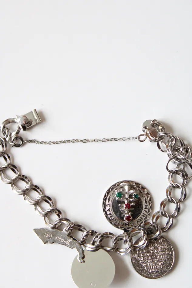 Elco Sterling Charm Silver Bracelet Jubilee Thrift Bracelets
