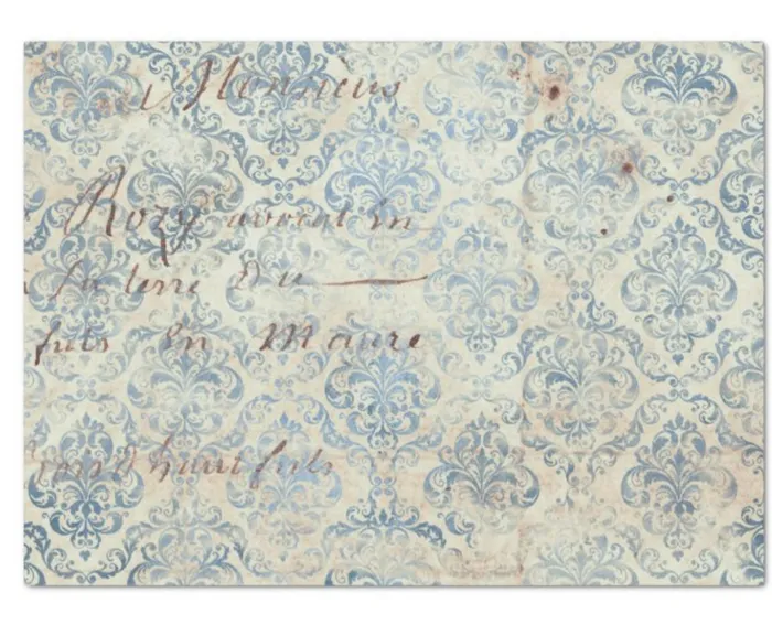 Ephemera Blue Paper Series Design 16 ZAZZLE Rings