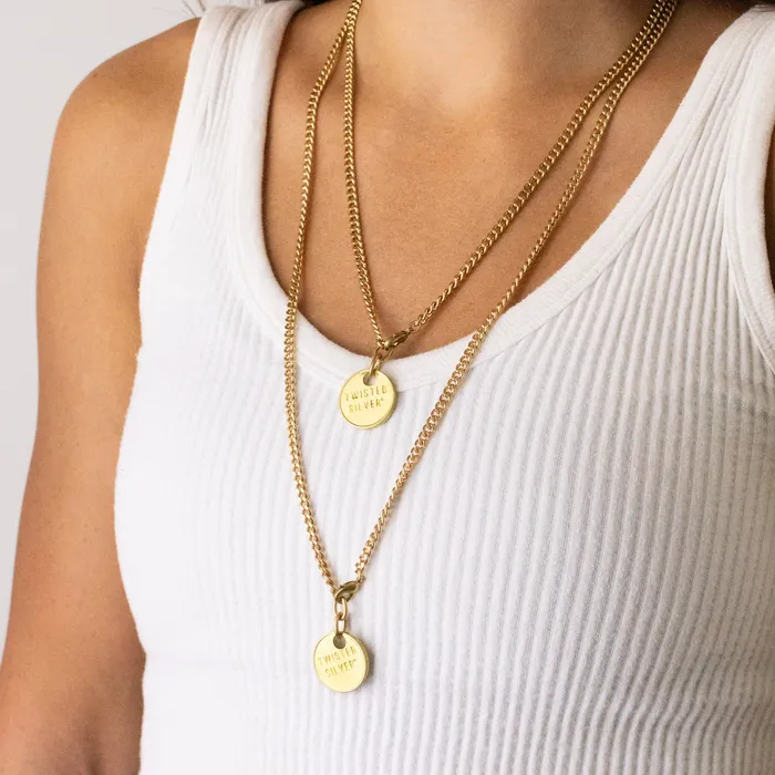 FIT CHAIN Necklace Twisted Silver Necklaces