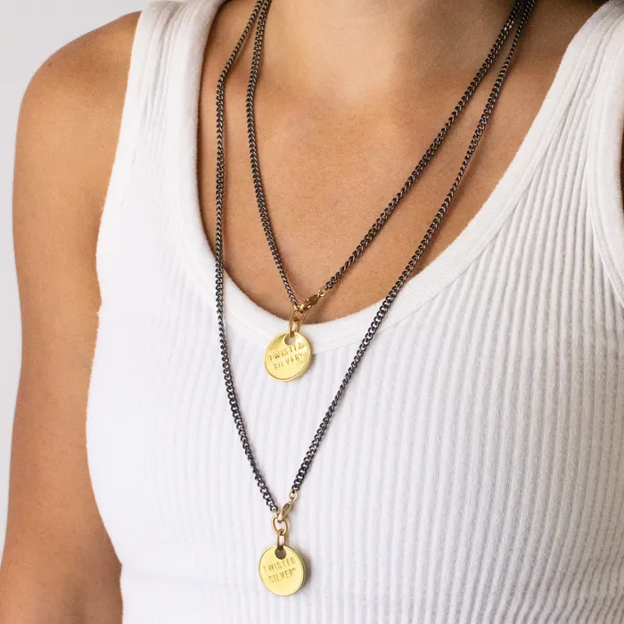 FIT CHAIN Necklace Twisted Silver Necklaces