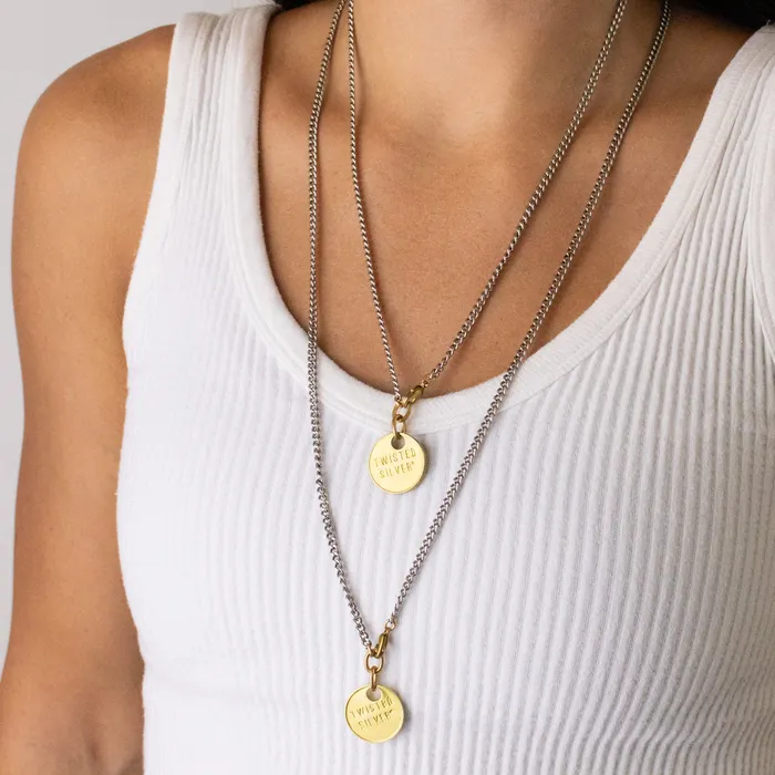 FIT CHAIN Necklace Twisted Silver Necklaces