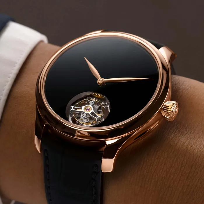 H Moser Cie Endeavour Tourbillon Red Gold Watch H Moser Cie Earrings